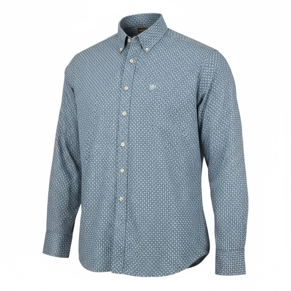 EUC Ariat Blue Casual Button Down Shirt